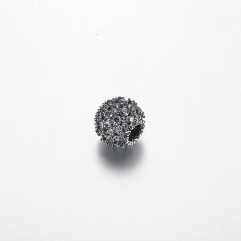 (imagine pentru) Pandora Sparkling Pavé Charm Rotund - 792630C01 - Vizualizare 2