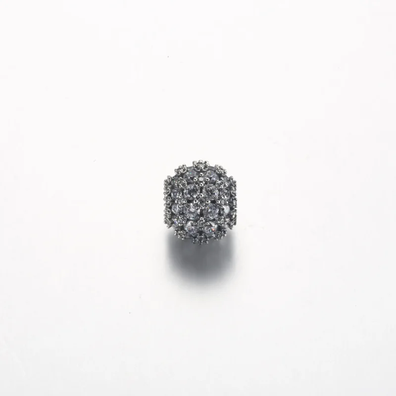 (imagine pentru) Pandora Sparkling Pavé Charm Rotund - 792630C01 - Vizualizare 4