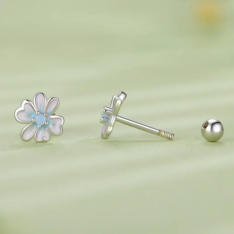 (imagine pentru) Bijuterii Pandora în stil floral - Cercei cu șurub SCE1572 - Vizualizare 3