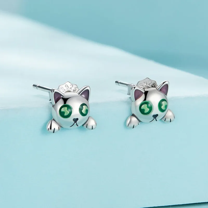 (imagine pentru) Bijuterii Pandora în stil pisică, cercei cu glow-in-the-dark - SCE1643 - Vizualizare 2