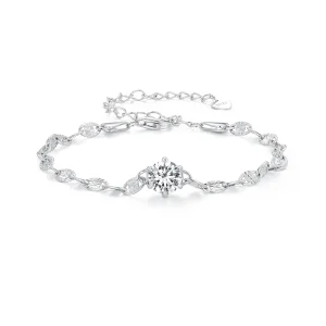 (imagine pentru) Brățară cu lanț fin strălucitor și zirconiu de stil Pandora - BSB142