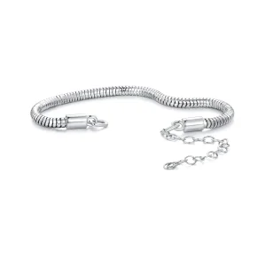 (imagine pentru) Brățară cu lanț stil Pandora, din lanț de os de șarpe - BSB150
