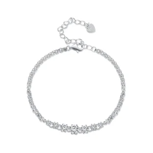 (imagine pentru) Brățară cu stil Pandora cu piatră Moissanite (un certificat) - MSB008