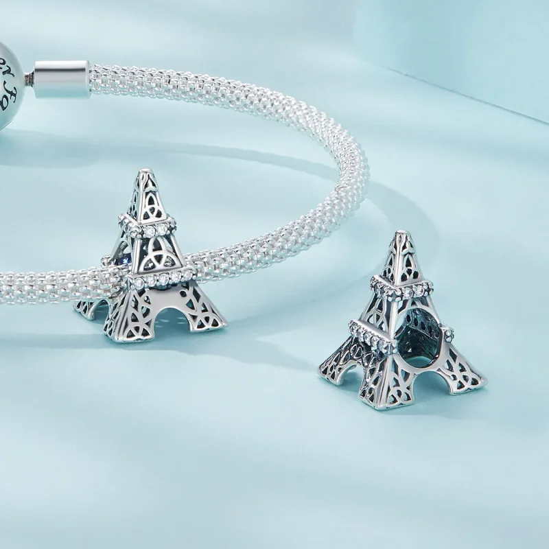 (imagine pentru) Breloc stil Pandora cu Turnul Eiffel - SCC2465 - Vizualizare 4