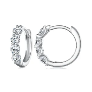 (imagine pentru) Cercei pandora stil cu Moissanite - MSE030