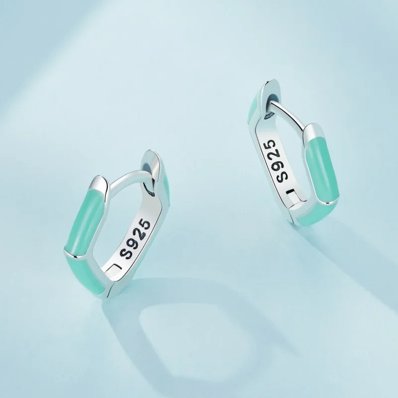 (imagine pentru) Cercei Pandora stil diamant albastru - SCE1569-GN - Vizualizare 3