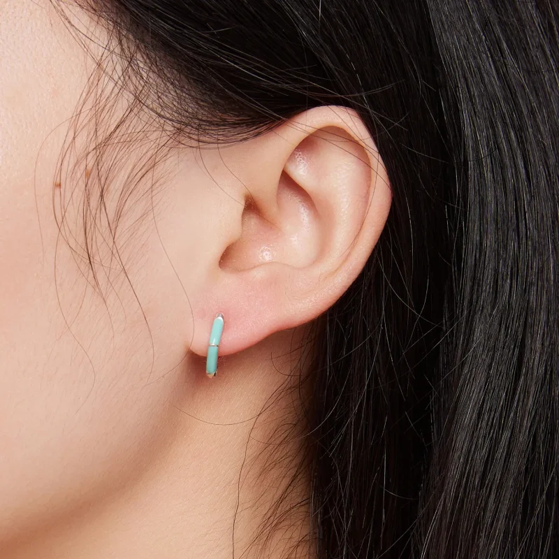 (imagine pentru) Cercei Pandora stil diamant albastru - SCE1569-GN - Vizualizare 6