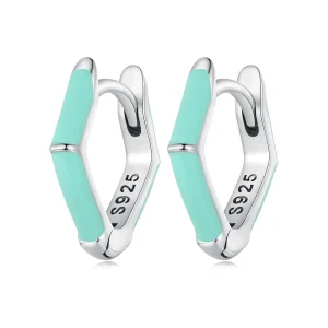 (imagine pentru) Cercei Pandora stil diamant albastru - SCE1569-GN