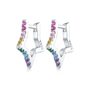 (imagine pentru) Cercei Pandora stil stele iridescente - SCE1627