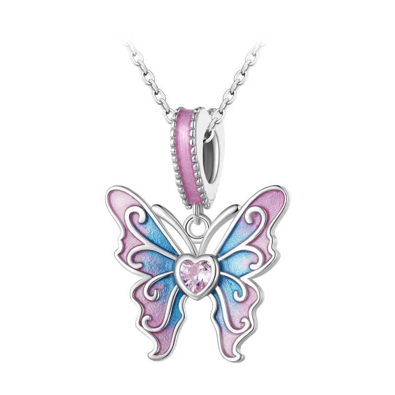 (imagine pentru) Cercei tip Pandora în stilul Butterfly Fairy - SCC2472 - Vizualizare 3