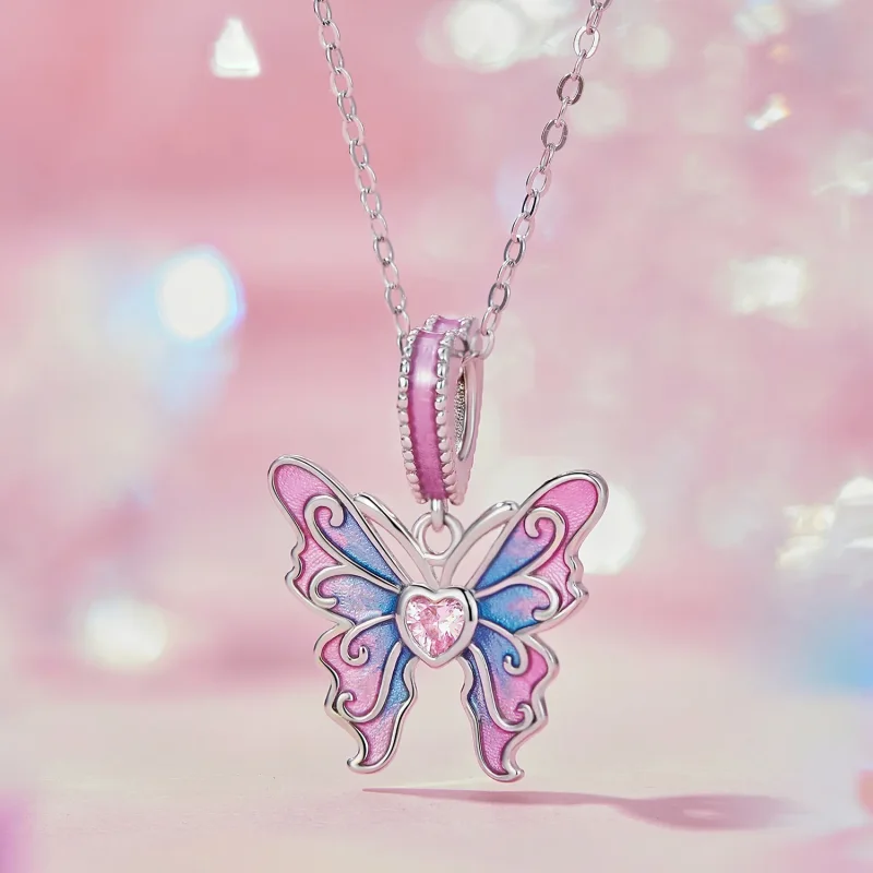 (imagine pentru) Cercei tip Pandora în stilul Butterfly Fairy - SCC2472 - Vizualizare 2