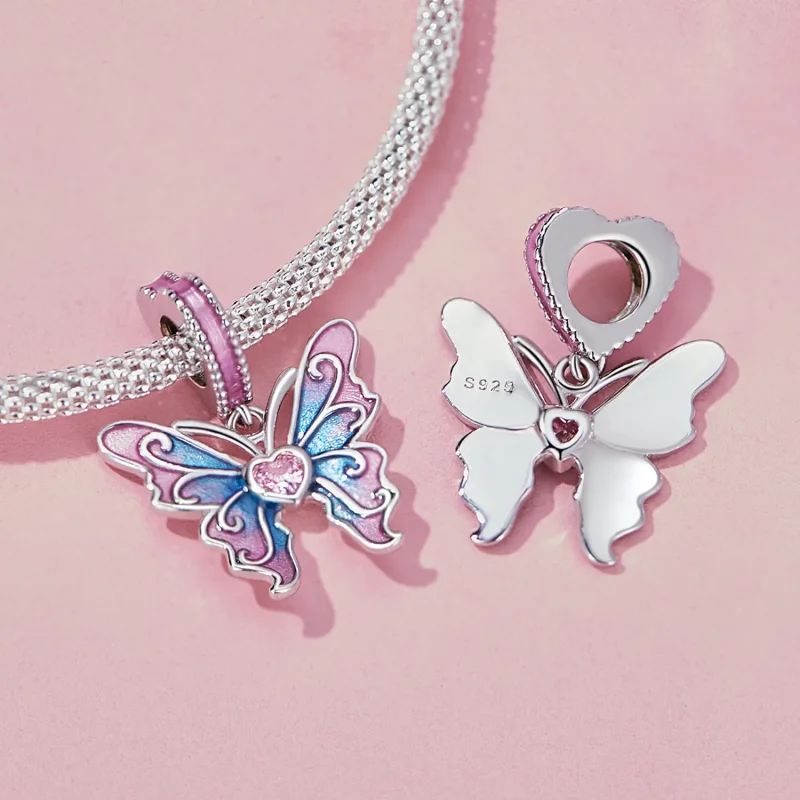 (imagine pentru) Cercei tip Pandora în stilul Butterfly Fairy - SCC2472 - Vizualizare 4