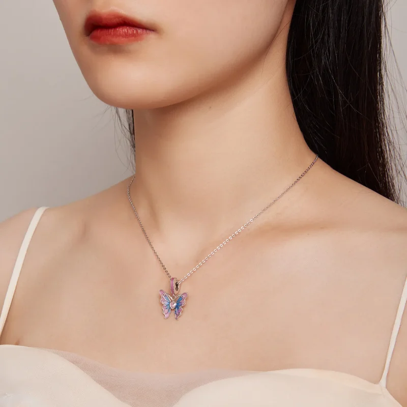 (imagine pentru) Cercei tip Pandora în stilul Butterfly Fairy - SCC2472 - Vizualizare 5