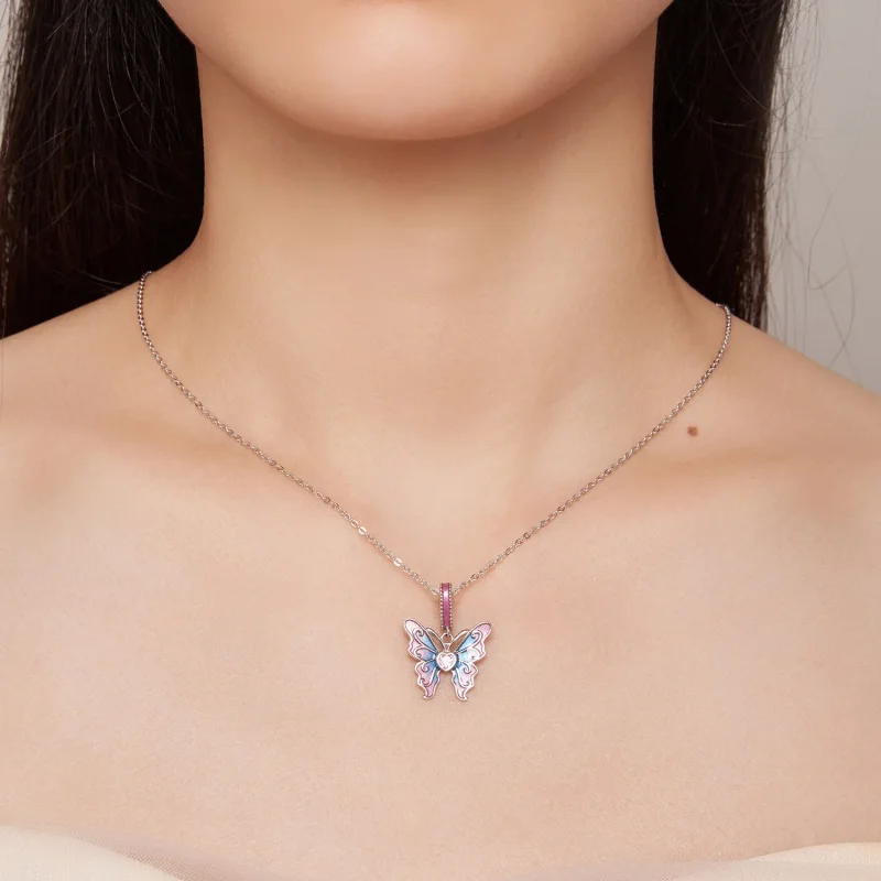 (imagine pentru) Cercei tip Pandora în stilul Butterfly Fairy - SCC2472 - Vizualizare 6