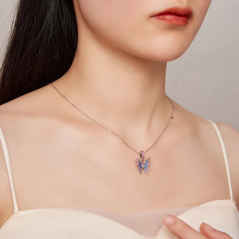 (imagine pentru) Cercei tip Pandora în stilul Butterfly Fairy - SCC2472 - Vizualizare 7