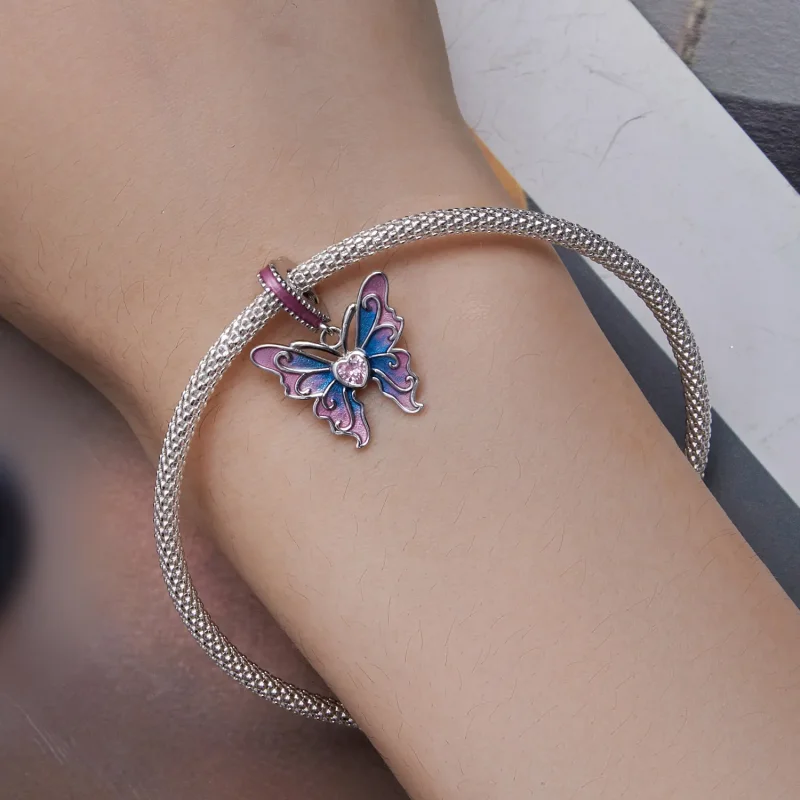 (imagine pentru) Cercei tip Pandora în stilul Butterfly Fairy - SCC2472 - Vizualizare 8