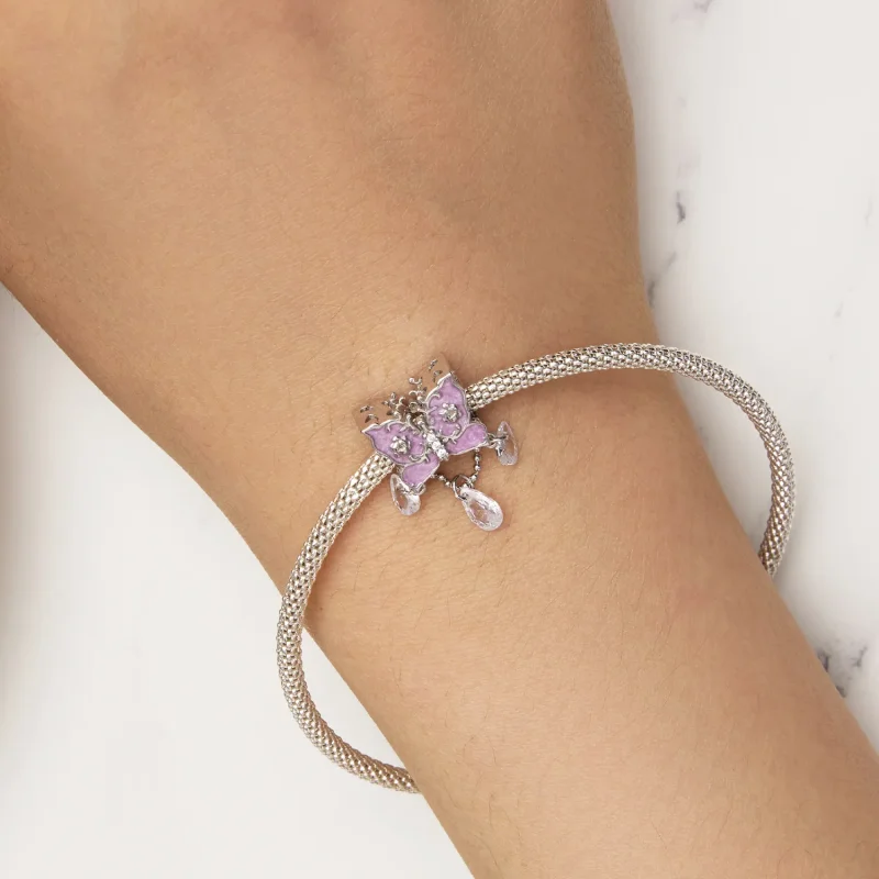 (imagine pentru) Charm în stil Pandora cu fluture - SCC2543 - Vizualizare 5