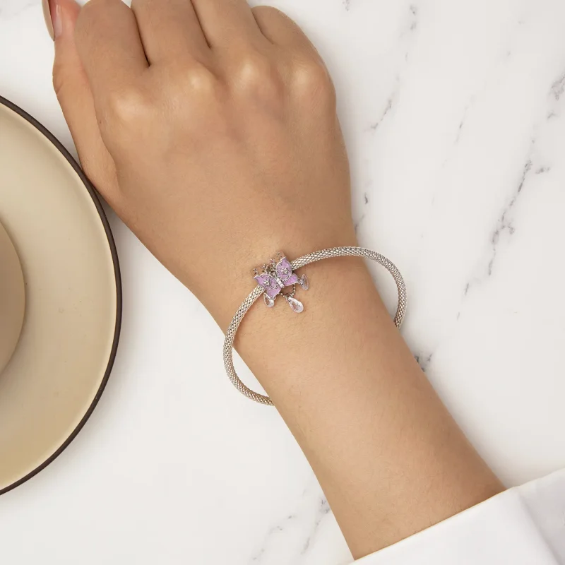 (imagine pentru) Charm în stil Pandora cu fluture - SCC2543 - Vizualizare 6
