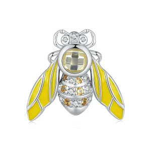 (imagine pentru) Charm în stil Pandora cu o albinuță - SCC2599