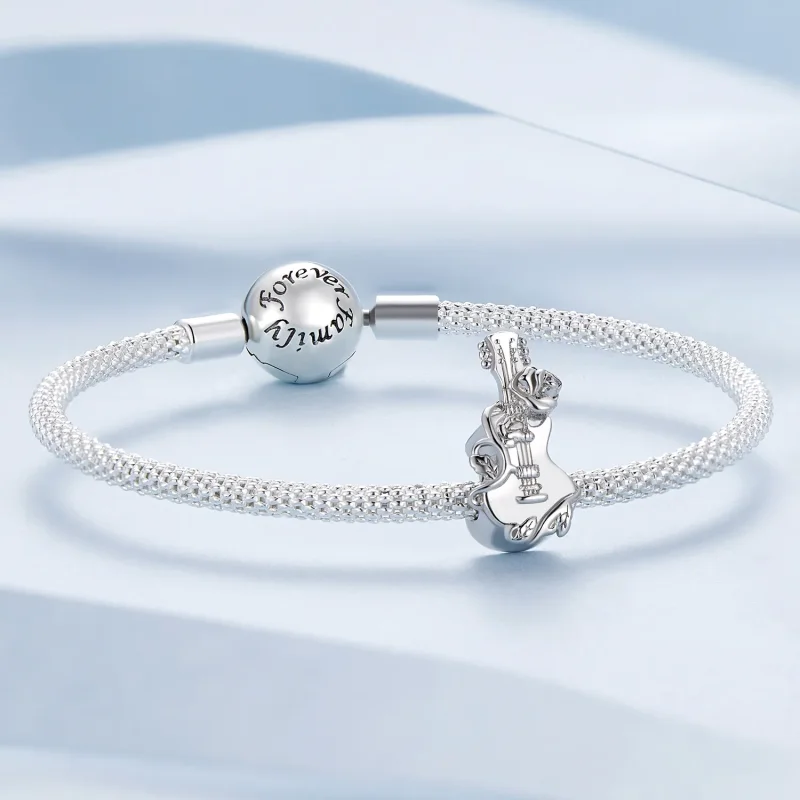 (imagine pentru) Charm în stilul Pandora cu formă de chitară - BSC813 - Vizualizare 5