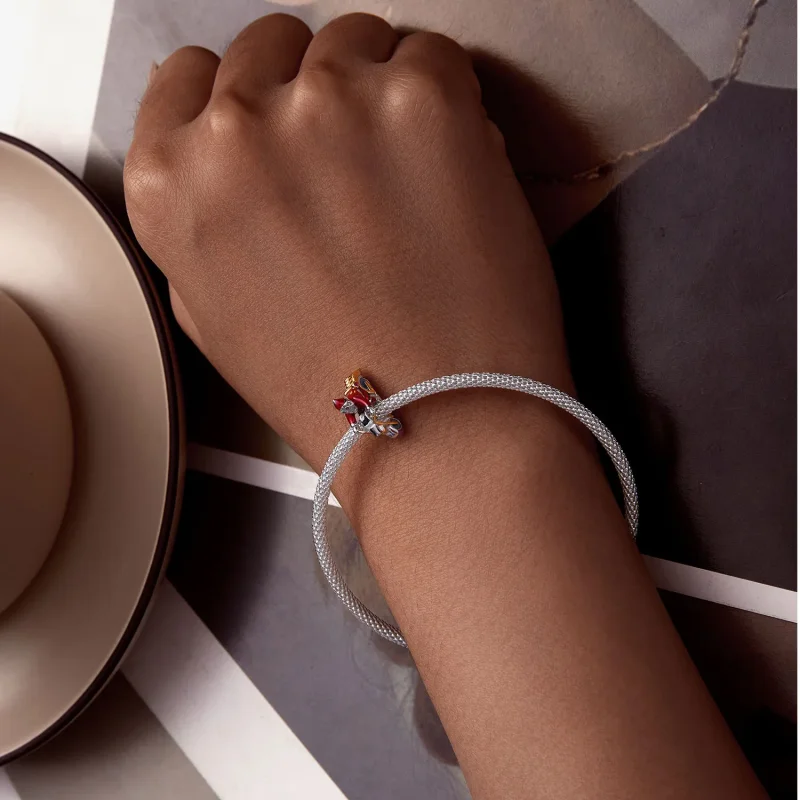 (imagine pentru) Charm Pandora Stil Luminos Moș Crăciun Este Aici - SCC2645 - Vizualizare 6