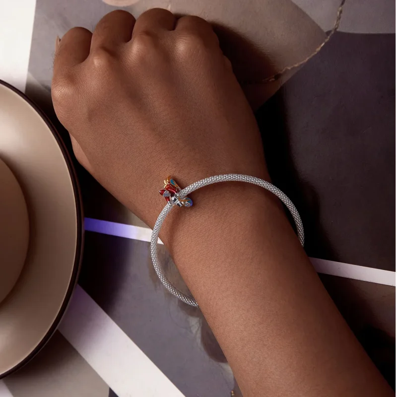 (imagine pentru) Charm Pandora Stil Luminos Moș Crăciun Este Aici - SCC2645 - Vizualizare 7