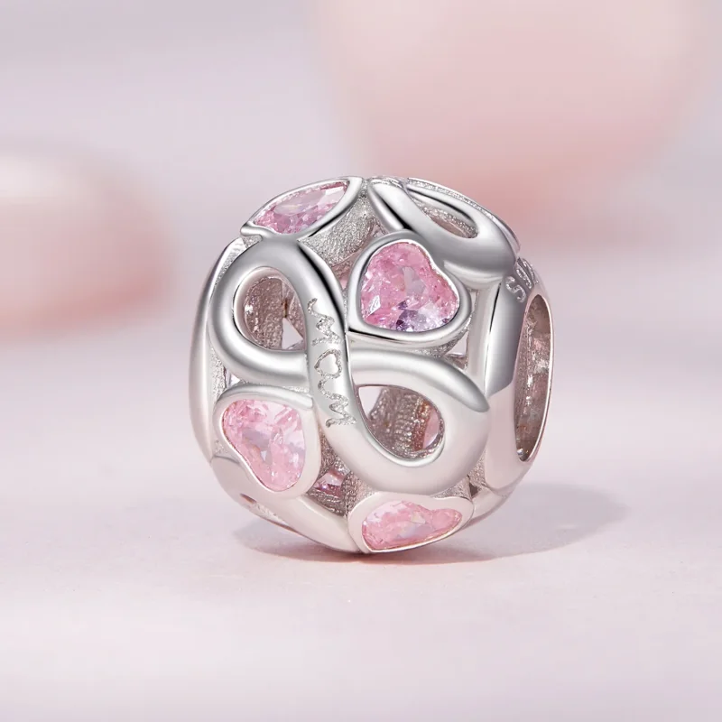 (imagine pentru) Charm-ul de stil Pandora, iubire maternă eternă - BSC828 - Vizualizare 2