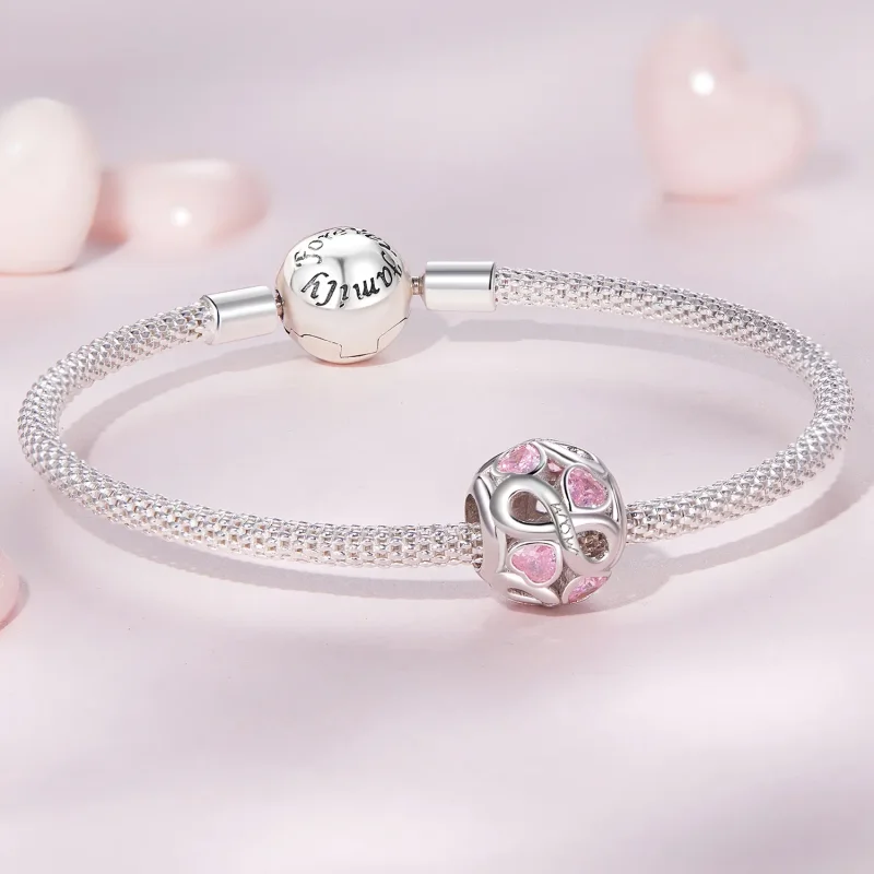 (imagine pentru) Charm-ul de stil Pandora, iubire maternă eternă - BSC828 - Vizualizare 5