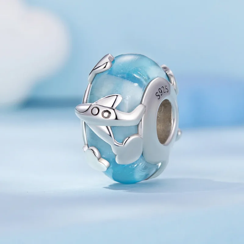 (imagine pentru) Charm zburător în stil Pandora cu design aerian - SCC2482 - Vizualizare 2