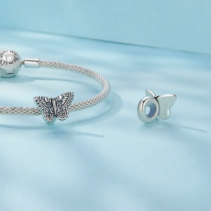 (imagine pentru) Charma din silicon în stil Pandora cu fluture - SCC2551 - Vizualizare 4