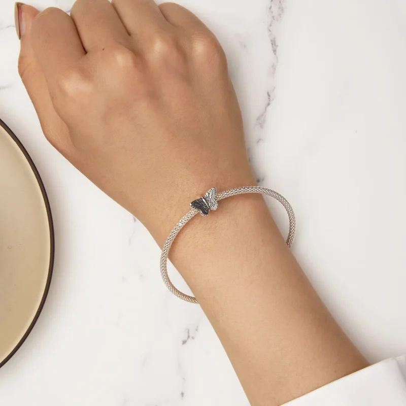 (imagine pentru) Charma din silicon în stil Pandora cu fluture - SCC2551 - Vizualizare 7