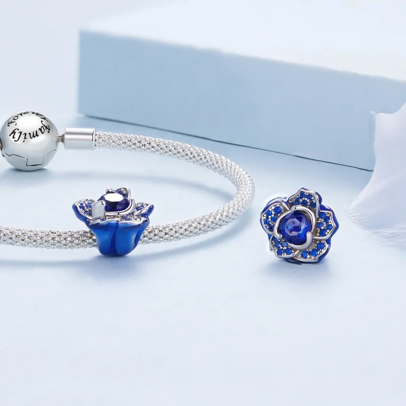 (imagine pentru) Ciondolul de stil Pandora Blue Enchantress - BSC879 - Vizualizare 4