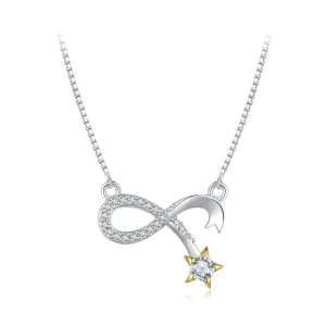 (imagine pentru) Colier cu simbolul infinitului de stil Pandora - BSN351
