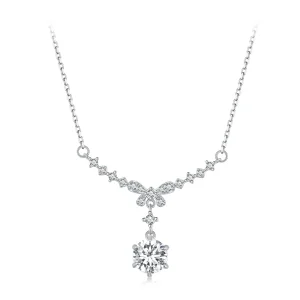 (imagine pentru) Colier Moissanite în stilul Pandora (Un certificat) - MSN020