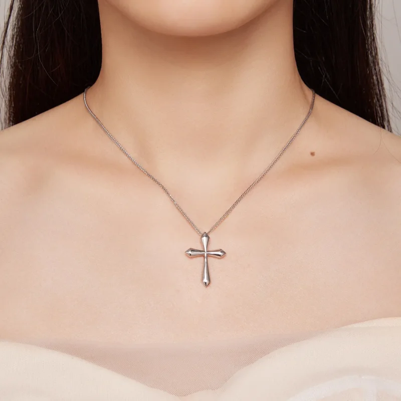(imagine pentru) Colier în stil Pandora cu cruce Chopin - BSN304 - Vizualizare 5