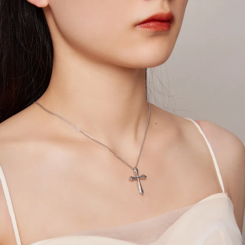(imagine pentru) Colier în stil Pandora cu cruce Chopin - BSN304 - Vizualizare 6