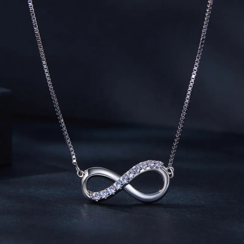 (imagine pentru) Colier în stil Pandora cu model de bandă Möbius (Un certificat) - MSN018 - Vizualizare 2