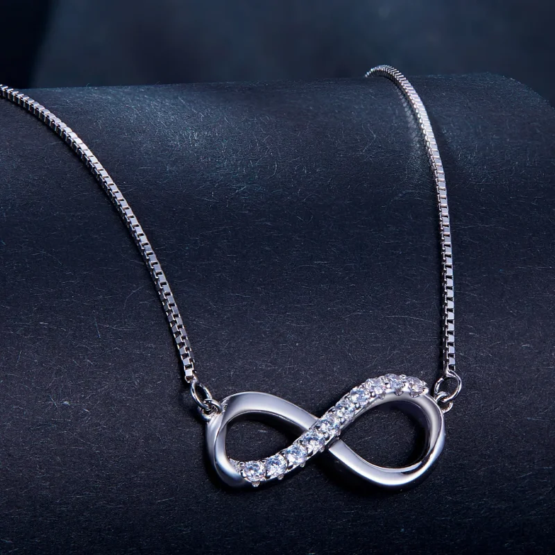 (imagine pentru) Colier în stil Pandora cu model de bandă Möbius (Un certificat) - MSN018 - Vizualizare 3