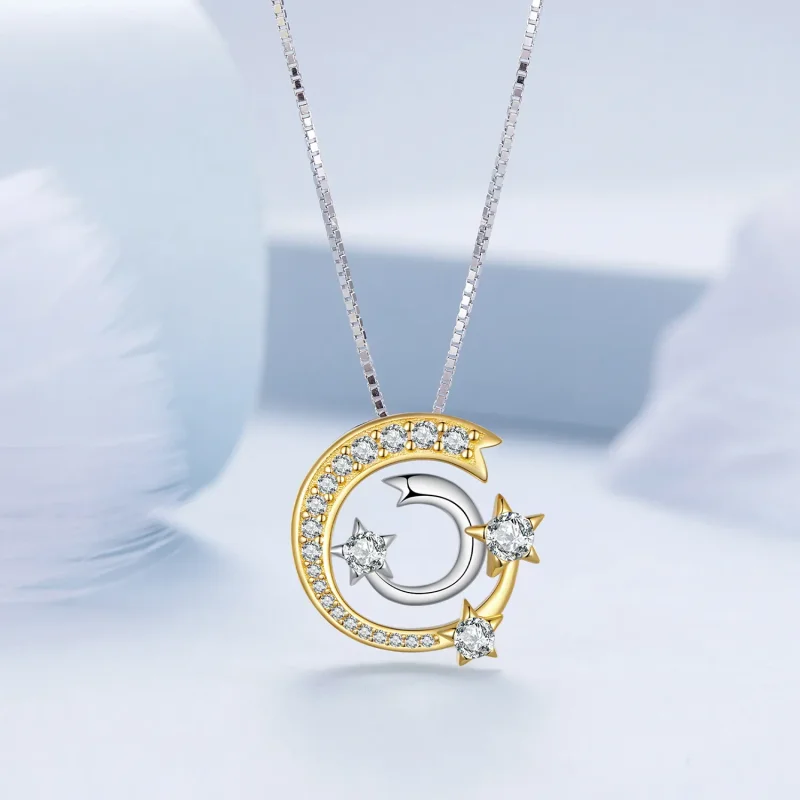 (imagine pentru) Colier în stil Pandora cu model de meteorit - BSN350 - Vizualizare 3