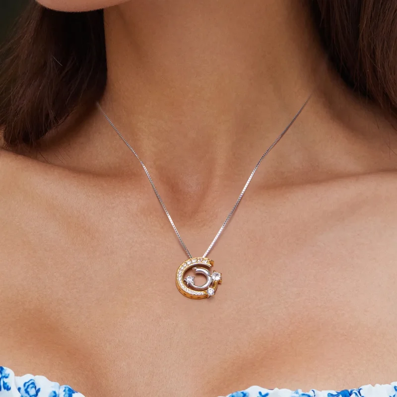 (imagine pentru) Colier în stil Pandora cu model de meteorit - BSN350 - Vizualizare 5