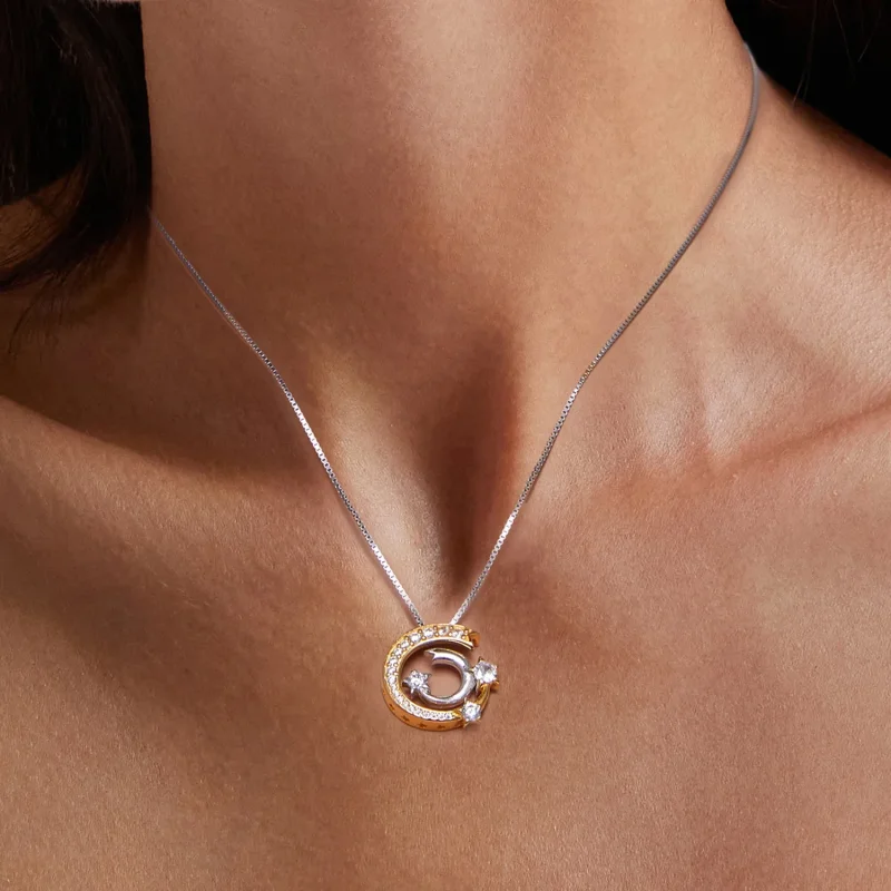 (imagine pentru) Colier în stil Pandora cu model de meteorit - BSN350 - Vizualizare 6