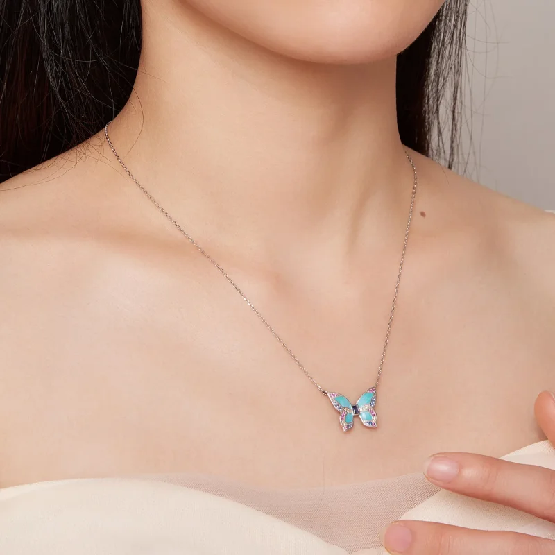 (imagine pentru) Colier Pandora în stil fluture - BSN306 - Vizualizare 8