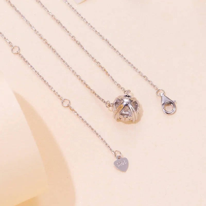 (imagine pentru) Colier Pandora Style Moissanite Exquisite (Un certificat) - MSN011 - Vizualizare 5