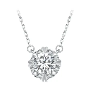 (imagine pentru) Colier Pandora Style Moissanite Exquisite (Un certificat) - MSN011