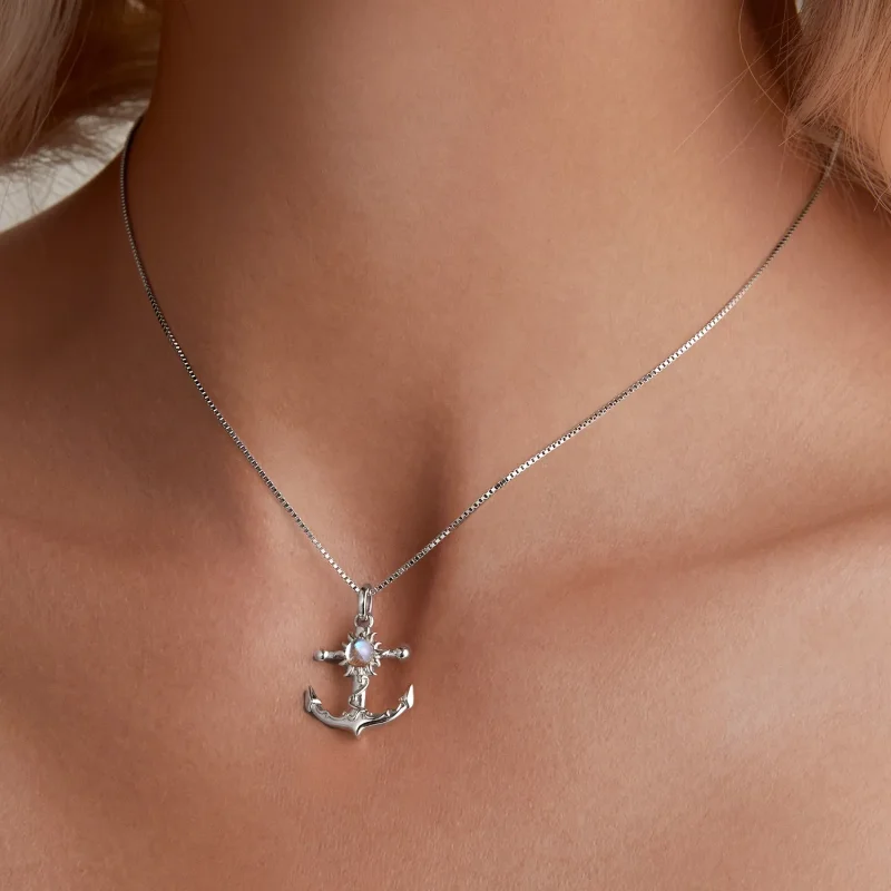 (imagine pentru) Colier stil Pandora cu ancora - BSN349 - Vizualizare 6