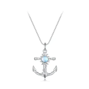 (imagine pentru) Colier stil Pandora cu ancora - BSN349
