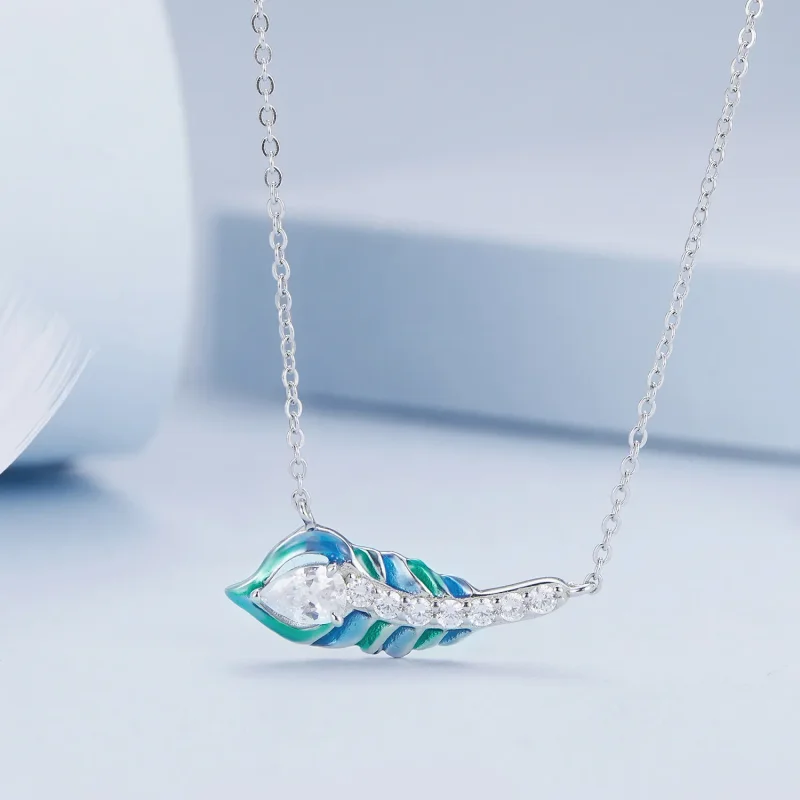 (imagine pentru) Colier stil Pandora cu pene - BSN346 - Vizualizare 3