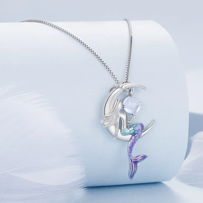 (imagine pentru) Colier stil Pandora cu sirena - BSN338 - Vizualizare 2