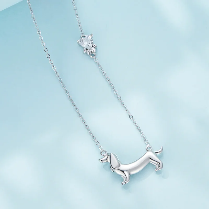 (imagine pentru) Colier stil Pandora cu un câine Teckel - SCN501 - Vizualizare 2