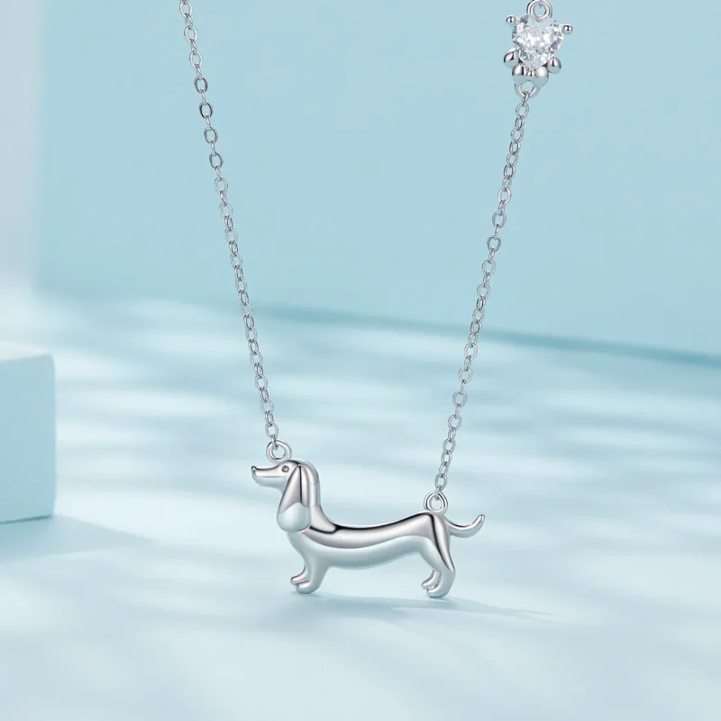 (imagine pentru) Colier stil Pandora cu un câine Teckel - SCN501 - Vizualizare 3